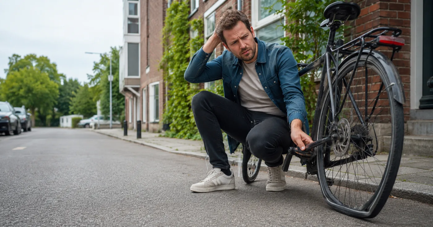 Fiets met remprobleem — reden om fietsenmaker te bellen