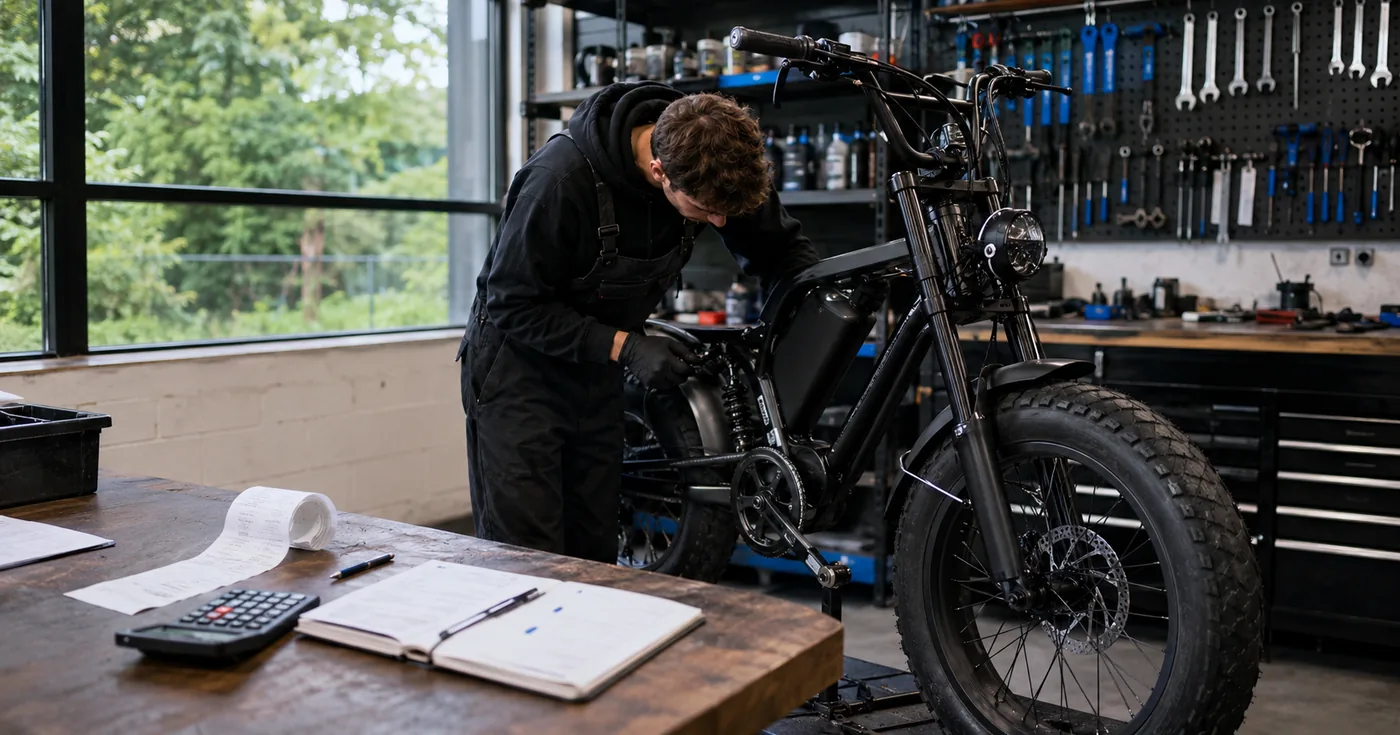 Fatbike reparatie door fietsenmaker